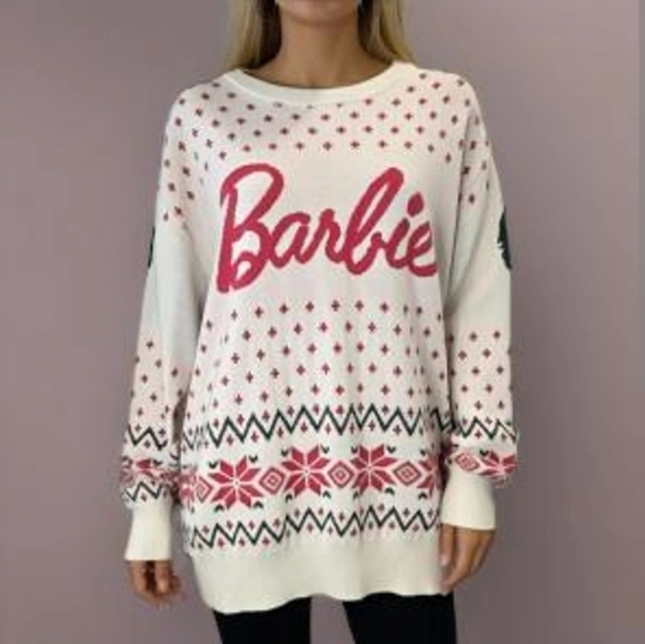 Barbie Sweaters - Barbie Christmas Fair Isle Sweater M